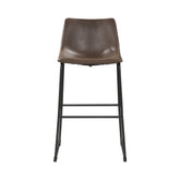 Coaster Michelle Armless Bar Stools Two-tone Brown and Black (Set of 2) Model 102536